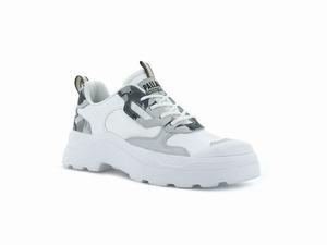 Palladium Női Tornacipő - Pallakix 90 Low Camo Fehér | 307CUQHJK